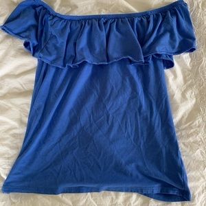 Lilly Pulitzer royal blue off the shoulder top